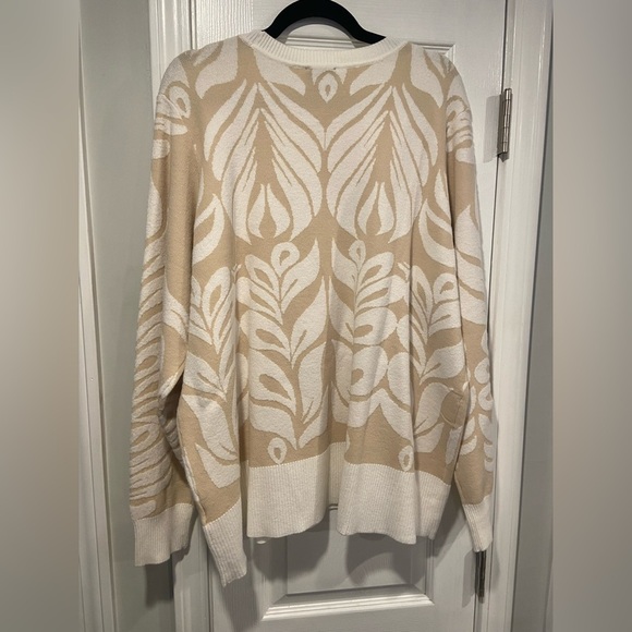 NWT Cyrus Size 2X Ivory Beige Long Sleeve Soft Plush Knit Pullover Sweater - Picture 7 of 13